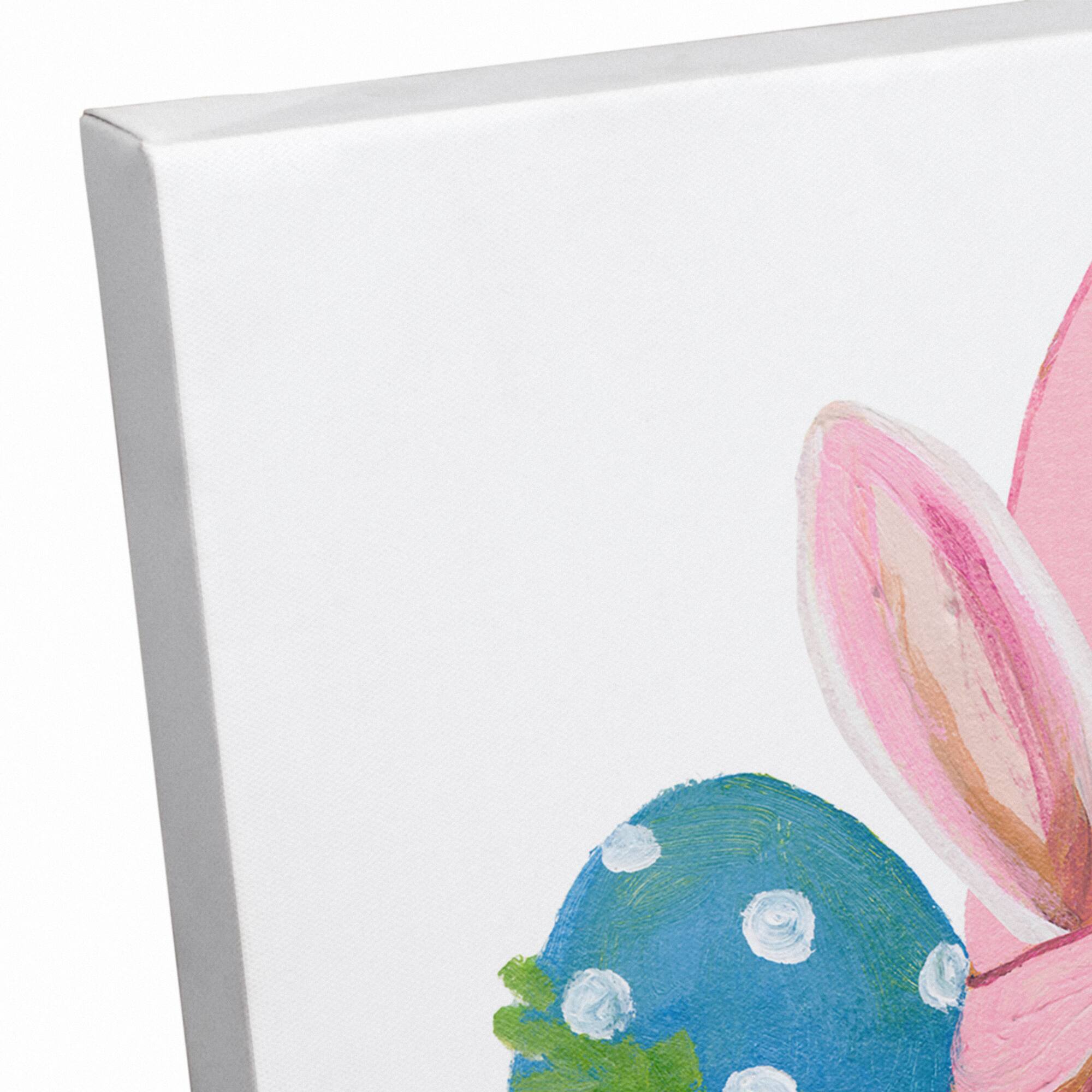 Easter Bunny Gnome 12" x 12" Canvas Wall Art